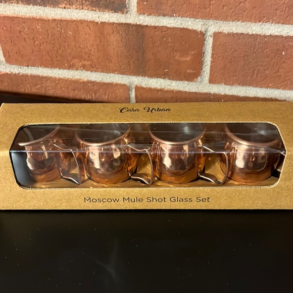 Kitchen Casa Urban Hammered Moscow Mule Shot Glass Set Poshmark